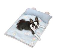 Gitekain Cooling Mat for Dogs, Pet Ice Cool Pad, Ice Sleeping Mat with Pillow, Breathable Soft for Crate Cage Kennel Car Indoor Outdoor Bedroom Post-Exercise Heat Relief, Multicolor