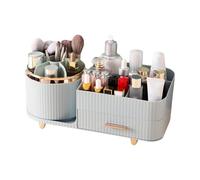 Gitekain Cosmetic Storage Organizer, Desktop Box with Drawers for Makeup Brushes, Eyeliner, Lipstick, Lotion, and Nail Polish, Stylish Rotating Storage Rack for Vanity, Bathroom, or Desk