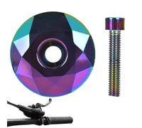 Gitekain Lightweight Bikes Headset Top Caps, Waterproof Bikes Stem Cover, 28mm Cycling Bowl Cap for Smooth Steering with Alloy for Bike Accessories with Anti Dust Function