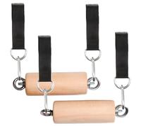 Gitekain Pull Up Grips, Climbing Strength Bar Grips, Wooden Handles, Portable Gym Accessories, Outdoor Training, Home Fitness, Strength Workout, Design for Men & Women, 15x5cm