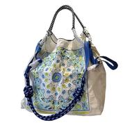 Gitekain Reusable Grocery Bag, Large Capacity Tote Bag, Nylon Shopping Tote, Fine Embroidery Design Bag, Eco-Friendly Grocery Tote, Shopping Cloth Bag, Versatile Storage Tote, Stylish Grocery Bag