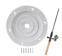 Gitekain Rod Holder Cover Gasket, Flexible Fishing Accessory, Multi-Functional Casting Aid, Sturdy Boat Gear for Professionals, Beginners, and Enthusiasts, Small, Large, White