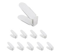 Gitekain Shoe Slots for Closet, Adjustable Double Deck Shoe Organizer, 10 Pack Stackable Space Savers, Compact Storage Holders, Ideal for Slippers, Household Use, Entryway and Bedroom