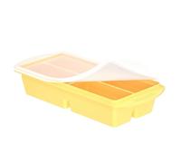 Gitekain Silicone Freezer Molds, 2 Pieces Large Food Containers, Soup Cube Freezer Tray with Lid for Sauce, Broth, and Leftovers, Meal Prep Organizer for Home, Kitchen, Apartment and Office