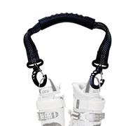 Gitekain Ski Boot Straps, Multifunctional Snowboard Carry Strap, 45x5cm Winter Gear Holder for Skiers, Heavy-Duty Nylon Ski Carrier for Adults Kids, Ice Skates Strap Accessory with Padded Shoulder