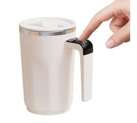 Gitekain Smart Self Stirring Mug, Rechargeable Electric Coffee Cup, 400ml Automatic Mixing Drinkware with Lid, Stainless Interior Coffee Mug, Portable Beverage Mixer Cup for Office Kitchen Travel