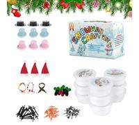 Gitekain Snowman Clay Kit - DIY Christmas Craft Activity, Air Dry Modeling, No Oven Needed -Free, Soft Clay Includes Tools & Accessories, Creative Project for Ages 3-8 Home School