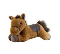 Gitekain Stuffed Horse Animal - Detailed Equestrian Model, Cuddly Foal Mascot, Premium Polyester Fabric Base with Embroidered Features, Handcrafted Texture Decor, Comfortable Huggable Plaything