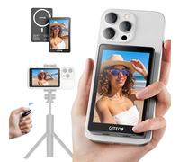 Gitfos Vlog Écran de moniteur à selfie pour iPhone, enregistrement filaire 4K 30 fps, avec câble USB-C 40 Gbit/s, sortie audio filaire, double selfie magnétique pour Selfie Vlog, TikTok Live Stream