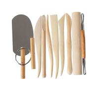 Gitohoni 10 Piè Kit D' Molage Rleau En Bois Extrémité Eemble D' Poterie -Fil Robuste pr Débutan