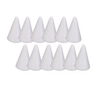 Gitohoni 12 Pièces Cône de Mousse Arbre Centre Table Décoration DIY Polyvalent Léger Adapté Fête Saison Noël, Hauteur 5.7 Cm