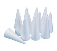 Gitohoni 12 Pièces Cône de Mousse Arbre Centre Table Décoration DIY Polyvalent Léger Adapté Fête Saison Noël, Hauteur 11 Cm