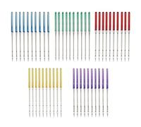 Gitohoni 50 Pièces Aiguille Machine à Coudre Industrielle Mélangée Acier Inoxydable Anti-Saut Lot Universel Kit Pièces Adapté pour Couture Maison et Artisanat