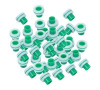 Gitohoni 50 Pièces Joint Étanche Robinet Silicone Rond Anneau Double Structure Flexible Réutilisable Installation Pratique Adapté pour Évier Cuisine Salle, 50 pièces Vert