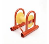 Gitohoni Accessoire Tirage Câble avec Poulie Blanche et Patte Fixation Soli Montage Cylindrique Rapi pour Techniciens Installation Réseaux, Poulie De Pont Roue En Nylon Ordinaire