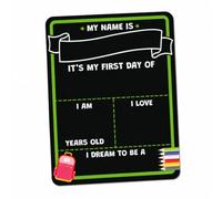 Gitohoni Ardoise Face Jr D'verture rnier Jr D'école Effaçable Ardoise Rectangulaire Illustratio Scolaires Tableau pr, 30-20cm