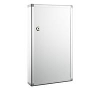 Gitohoni Boîte à Clés Organisateur Mural Coffre de Rangement à Clés Sécurisé avec Serrure Index Amovible et Étiquettes en Alliage d'Aluminium Adaptée pour, Position des 48 touches