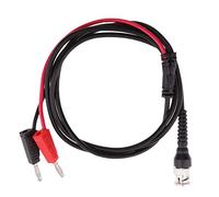 Gitohoni Câble de Test BNC Q9 vers Fiches Bananes Empilables 2x4 Mm avec Cordons de Test et Sonde de 120 Cm