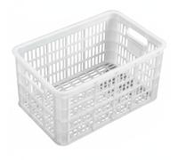 Gitohoni Conteneur de Rangement Caisse Empilable Ventilée Bac de Stockage Rectangulaire Robuste Transport Facile en Plastique PE, Panier De 10 Catties, 38 Cm De Long, 25 Cm De Large, 20 Cm De Haut