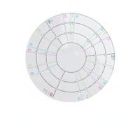 Gitohoni Dispositif de Division Céramique Plaque de Gabarit Disque de Traçage Outil d'Alignement en Acrylique Clair avec Repères Concentriques Adapté à la Mise