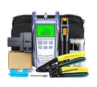 Gitohoni Fiber Assembly Kit Professionnel Coffret Outillage Outils de Préparation d'Extrémité Cliveuse de Défauts Power Mètre Structure Métal Plastique Valise, Mini Kit