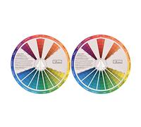 Gitohoni Guide de Mélange de Couleurs Roue de Couleurs Tableau Papier Rotation Centre Découverte Combinaisons pour Peinture Apprentissage Pratique Artistique