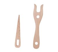 Gitohoni Kit de Bois Comprenant Une Fourchette à Tricoter, Un Métier à Tisser En Bois à Grand œillet et Un Outil à Cordonner Ancien pour La Fabricati, BRUN