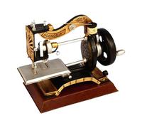 Gitohoni Modèle Réduit de Machine à Coudre, Machine à Coudre En Tôle, Sculpture Décorative Classique, Figurine Artisanale pour Photo, Coiffeuse, étagère, Style A