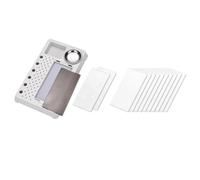 Gitohoni Palette Humide pour Peinture de Modèles Plateau Bac Coffret Fonction Ensemble Complet Bac Rectangulaire Tasse Acier Inoxydable Rainure Nettoyage Adaptée aux Projets Diy Miniature