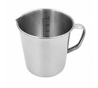 Gitohoni Pich Mesureur Bec Verseur Précis Récipient Gradué En Inox Polyvalent Verre Gradué Latérale pr Laboratoire, 500ML