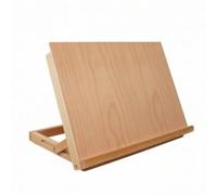 Gitohoni Planche de Dessin Pliable Chevalet Support Plateau Présentoir Ergonomique en Hêtre avec Surface Inclinée Stable et Tablette Basse pour Papier Toile, HBJ-3（8K画板架）