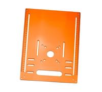 Gitohoni Plaque de Base Scie Circulaire Plaque d'Insertion pour Table de Défonceuse Guide de Découpe pour Machines Plaque pour Coupe Bois 5mm Conception sans, 28cmx38cm