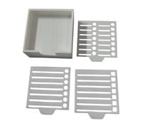 Gitohoni Porte-notes avec Notes Pré-imprimées - Boîte à Dons, Polyvalent, Portable, Support de Bureau, Blanc