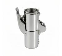 Gitohoni Raccord Rapide Inox 316 Connecteur Coupleur Union Conception Cylindrique Compacte Loquet Sécurisé Résistance Chimique Adapté au Transfert de Liquides Installations Industrielles Tuyauterie