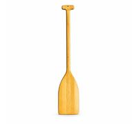 Gitohoni Rame Enfant Bois Accessoire Décor Pagaie Rame Bois Plein Tige Pale Large Trou pour Rangement Prise Ferme Adaptée à Fêtes à Thème Marin Lecture, Jaune Terre, 32 Pouces 80 Cm