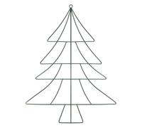 Gitohoni Sapin de Noël Cadre En Fer Décoratif Support Métal Forme Arbre de Noël Suspendu Artisanat Original pour Décoration de Fête Mur D'Appartement B, Vert