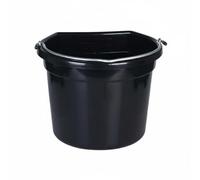 Gitohoni Seau de Cheval pour Écurie Seau d'alimentation Récipient à Eau Distributeur Plastique Robuste avec Poignée Métallique Pratique Repères de Mesure