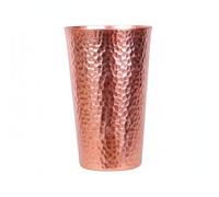 Gitohoni Tasse en Cuivre Texturé à Finition Brillante Gobelet Chinois au Design Classique Récipient Décoratif pour Infusion Adapté pour Soirée en Famille Bureau Méditation Bar, Cuivre Violet, L