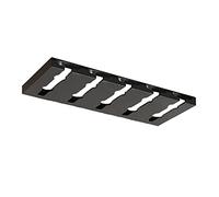 Gittcoll Porte Verres à Vin en Acier Inoxydable sous Armoire Stemware Suspension Porte Verres à Vin en Métal Non Percé Sèche Organisateur Armoire Cuisine Bar Rangement (5 slots)