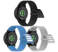 Gittos 18mm Nylon Bracelet pour Garmin Forerunner 265S/255S Sport Remplacement Vívoactive 4S Bracelets Compatible avec Venu 3S/2S,GarminMove 3S QuickRelease