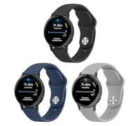 Gittos 20mm Bracelet pour Garmin Vivoactive 5/3, Garmin Forerunner 55/165/245/645 Music, Garmin Vivomove 3/HR/Style/Luxe/Venu Sq 2 20mm Silicone Bracelets Sport Remplacement