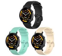 Gittos 20mm Bracelet pour Garmin Vivomove 3/HR/Style/Luxe, Garmin Vivoactive 5/3, Garmin Forerunner 55/165/245/645 Music/Venu Sq 2 20mm Silicone Bracelets Sport Remplacement