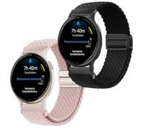 Gittos 20mm Magnétique Bracelet pour Garmin Vivomove 3/HR/Style/Luxe/Vivoactive 5/3, Garmin Forerunner 55/165/245/645 Music/Venu Sq 2 Nylon Bracelets Sport Remplacement