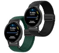 Gittos 20mm Magnétique Bracelet pour Garmin Vivomove 3/HR/Style/Luxe/Vivoactive 5/3, Garmin Forerunner 55/165/245/645 Music/Venu Sq 2 Nylon Bracelets Sport Remplacement