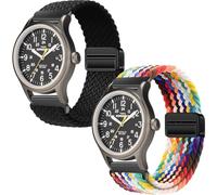 Gittos 20mm Magnétique Bracelet pour Timex Weekender Expedition Scout/Acadia Waterbury Traditional Easy Reader 43mm/T49961SU/T2N654PF/TW2U68200/TWC030800/T2N651/TW2P75800/TW4B12500