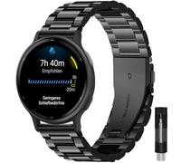 Gittos 20mm Métal Bracelet pour Garmin Vivomove 3/HR/Style/Luxe, Garmin Vivoactive 5/3, Garmin Forerunner 55/165/245/645 Music/Venu Sq 2 Bracelets Sport Remplacement