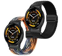 Gittos 22mm Magnétique Tressé Bracelet pour Garmin Forerunner 265/255/255 Music/Vívoactive 4/Venu 3/2 Sport Remplacement