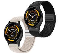 Gittos 22mm Magnétique Tressé Bracelet pour Garmin Forerunner 265/255/255 Music/Vívoactive 4/Venu 3/2 Sport Remplacement