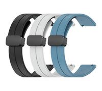 Gittos 3-Pièces 18mm Magnétique Bracelet pour Garmin Forerunner 265S/255S Sport Remplacement Vívoactive 4S Bracelets Compatible avec Venu 3S/2S,GarminMove 3S QuickRelease