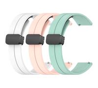 Gittos 3-Pièces 20mm Magnétique Bracelet pour Garmin Vivoactive 5/3/Vivomove 3/HR/Style/Luxe, Garmin Forerunner 55/165/245/645 Music/Venu Sq 2 20mm Bracelets Sport Remplacement